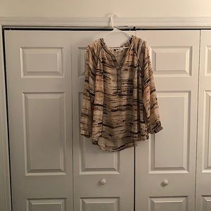 Calvin Klein long silk shirt